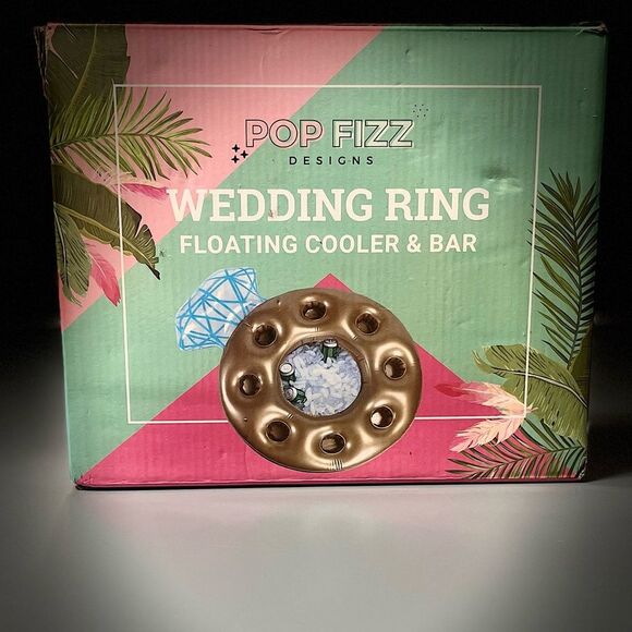 Pop Fizz Designs Wedding Ring Floating Cooler & Bar (Engagement Party) - Picture 1 of 6